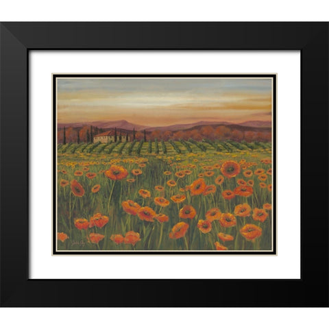 Poppy Path to Home II Black Modern Wood Framed Art Print with Double Matting by Joy, Julie