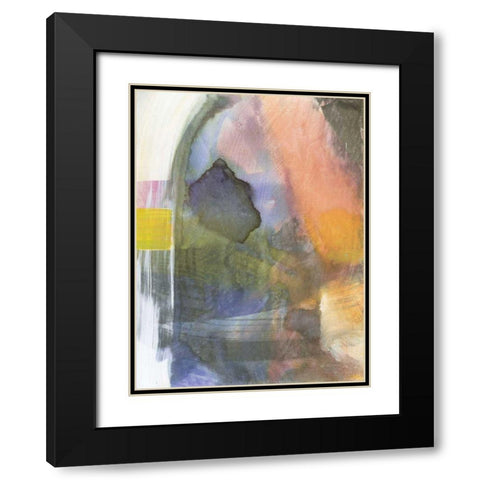Entry Point Black Modern Wood Framed Art Print with Double Matting by Fuchs, Jodi