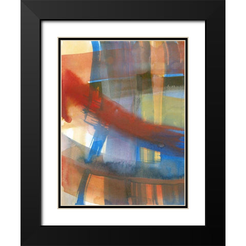 Rainbow Reorganized I Black Modern Wood Framed Art Print with Double Matting by Fuchs, Jodi