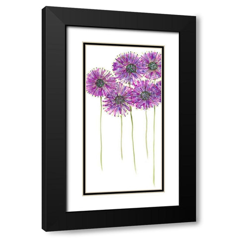 Pinwheels I Black Modern Wood Framed Art Print with Double Matting by Velasquez, Deborah