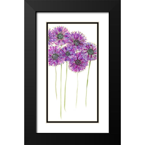 Pinwheels II Black Modern Wood Framed Art Print with Double Matting by Velasquez, Deborah