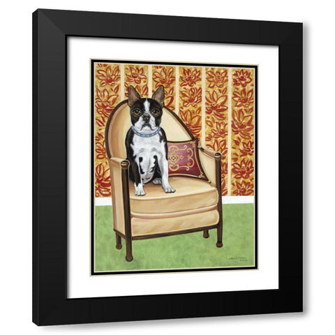 Oreo Cookie Boston Black Modern Wood Framed Art Print with Double Matting by Vitaletti, Carolee