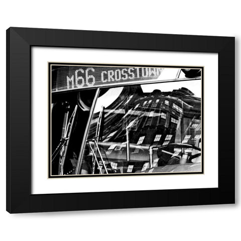 The City Speaks I Black Modern Wood Framed Art Print with Double Matting by Pica, Jeff