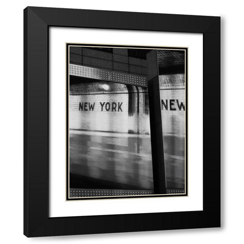 The City Speaks II Black Modern Wood Framed Art Print with Double Matting by Pica, Jeff