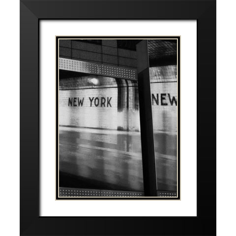 The City Speaks II Black Modern Wood Framed Art Print with Double Matting by Pica, Jeff
