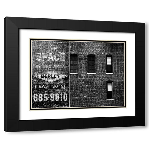 The City Speaks III Black Modern Wood Framed Art Print with Double Matting by Pica, Jeff
