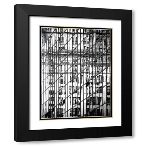 Reflections of NYC II Black Modern Wood Framed Art Print with Double Matting by Pica, Jeff