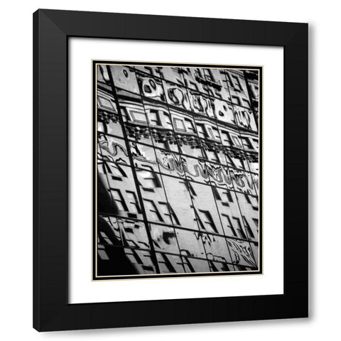 Reflections of NYC III Black Modern Wood Framed Art Print with Double Matting by Pica, Jeff