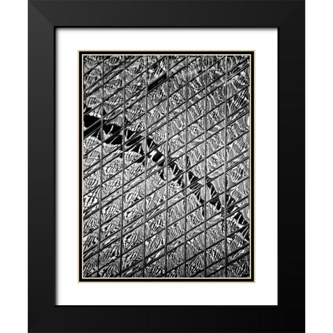 Reflections of NYC V Black Modern Wood Framed Art Print with Double Matting by Pica, Jeff