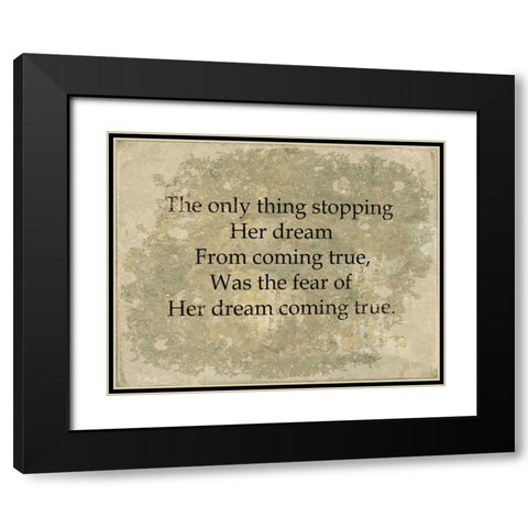 She VI Black Modern Wood Framed Art Print with Double Matting by Jorgensen, Jennifer