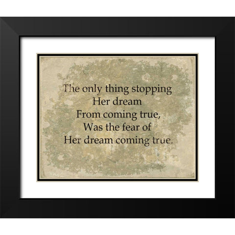 She VI Black Modern Wood Framed Art Print with Double Matting by Jorgensen, Jennifer