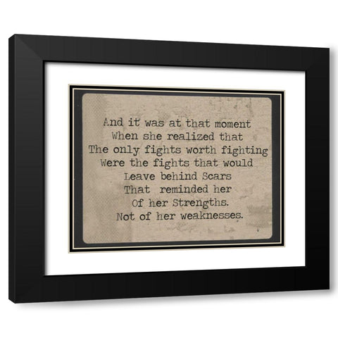 She VIII Black Modern Wood Framed Art Print with Double Matting by Jorgensen, Jennifer
