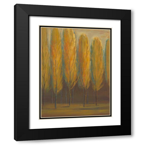 Soft Sienna Black Modern Wood Framed Art Print with Double Matting by Joy, Julie