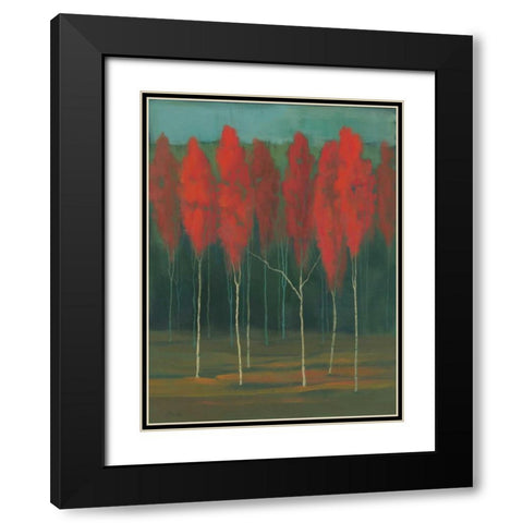 Autumn Splendor Black Modern Wood Framed Art Print with Double Matting by Joy, Julie