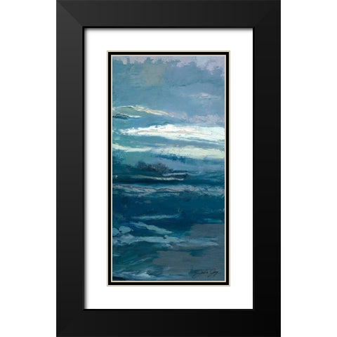 Mystery Current II Black Modern Wood Framed Art Print with Double Matting by Joy, Julie