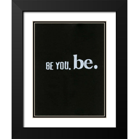 Be Beautiful III Black Modern Wood Framed Art Print with Double Matting by Velasquez, Deborah