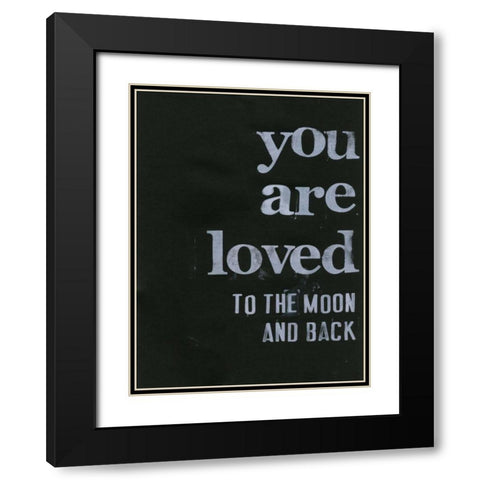 When I Saw You... V Black Modern Wood Framed Art Print with Double Matting by Velasquez, Deborah