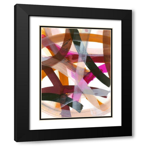 Infinite Path II Black Modern Wood Framed Art Print with Double Matting by Fuchs, Jodi