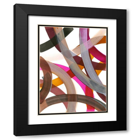 Infinite Path III Black Modern Wood Framed Art Print with Double Matting by Fuchs, Jodi