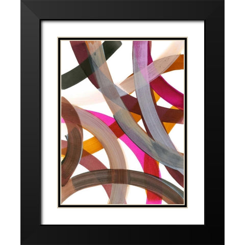 Infinite Path III Black Modern Wood Framed Art Print with Double Matting by Fuchs, Jodi
