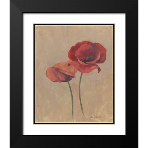 Blooms and Stems II Black Modern Wood Framed Art Print with Double Matting by Cohen, Marietta