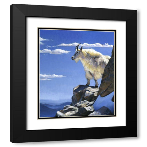 Rocky Mountain High Black Modern Wood Framed Art Print with Double Matting by Chapman, Julie T.
