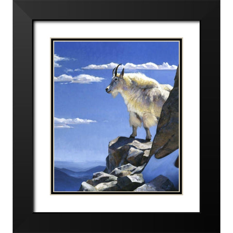 Rocky Mountain High Black Modern Wood Framed Art Print with Double Matting by Chapman, Julie T.