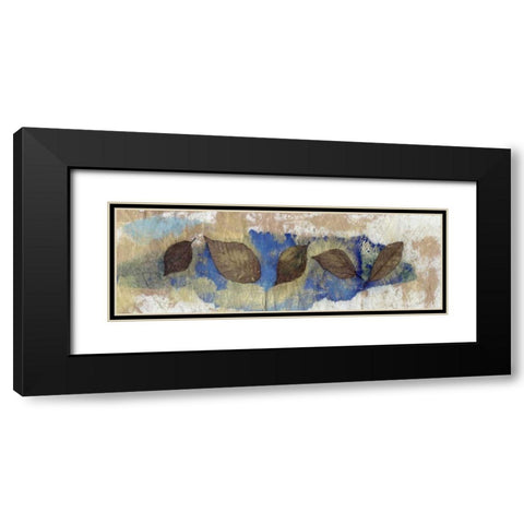 Leaf Banner III Black Modern Wood Framed Art Print with Double Matting by Ray, Elena
