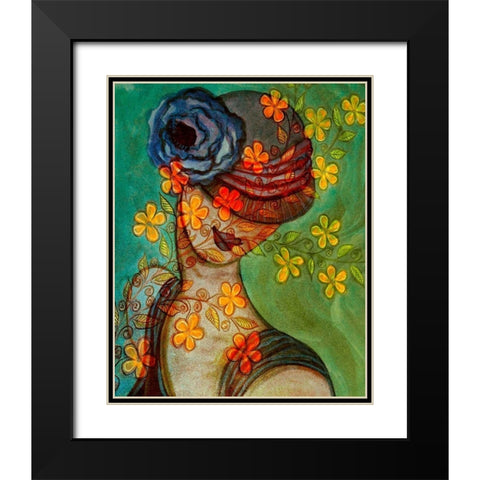 Bella I Black Modern Wood Framed Art Print with Double Matting by Harrington, Danielle