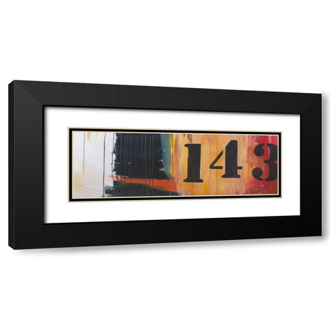 Billboard For Love III Black Modern Wood Framed Art Print with Double Matting by Fuchs, Jodi