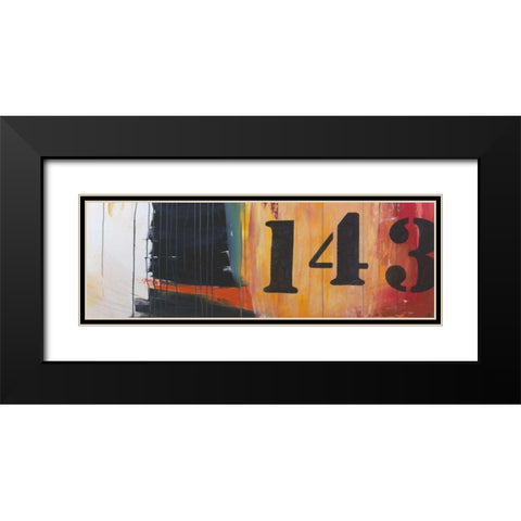 Billboard For Love III Black Modern Wood Framed Art Print with Double Matting by Fuchs, Jodi