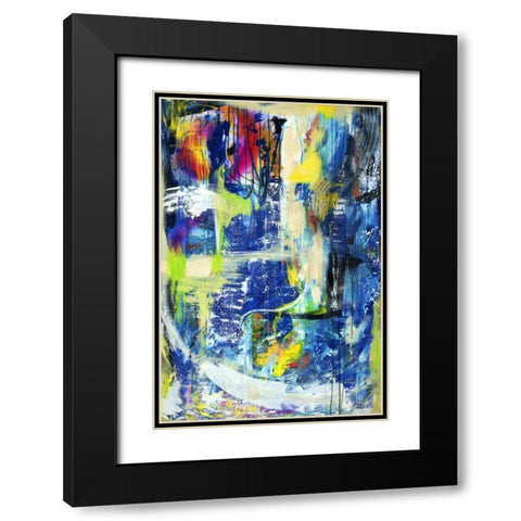 Spiritual Graffiti I Black Modern Wood Framed Art Print with Double Matting by Fuchs, Jodi