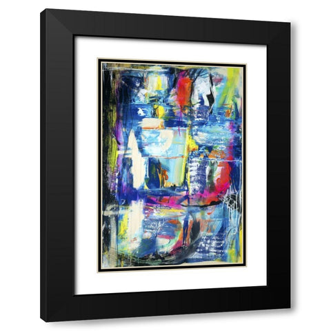 Spiritual Graffiti II Black Modern Wood Framed Art Print with Double Matting by Fuchs, Jodi
