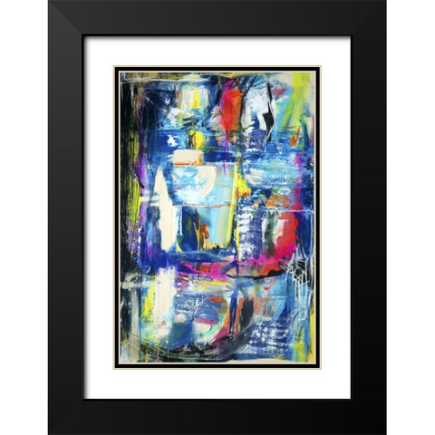 Spiritual Graffiti II Black Modern Wood Framed Art Print with Double Matting by Fuchs, Jodi