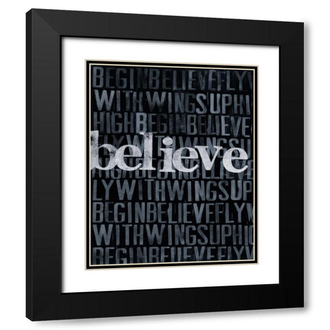 Dream Imagine... III Black Modern Wood Framed Art Print with Double Matting by Velasquez, Deborah