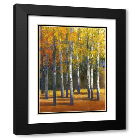 Fall in Glory I Black Modern Wood Framed Art Print with Double Matting by OToole, Tim