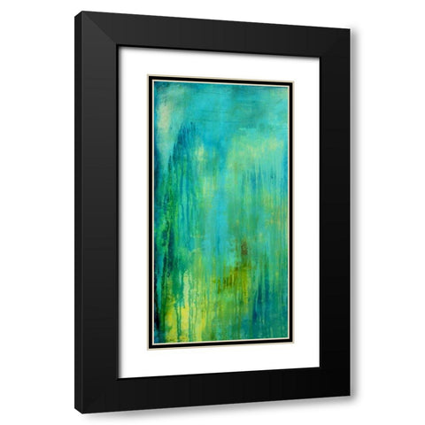 Blue Mountain Rain I Black Modern Wood Framed Art Print with Double Matting by Ashley, Erin