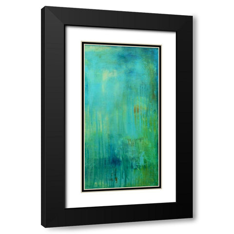 Blue Mountain Rain II Black Modern Wood Framed Art Print with Double Matting by Ashley, Erin