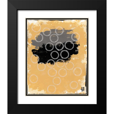 Disco Lemon Juice I Black Modern Wood Framed Art Print with Double Matting by Avondet, Natalie