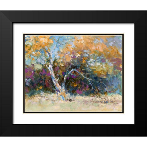 Sycamore Black Modern Wood Framed Art Print with Double Matting by Pollard, Julie G.