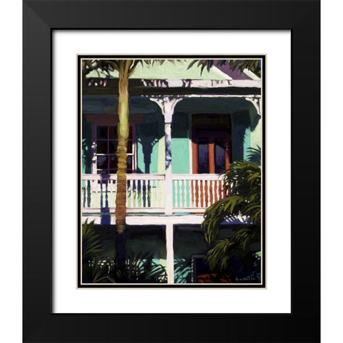 Conch Republic I Black Modern Wood Framed Art Print with Double Matting by Novak, Rick