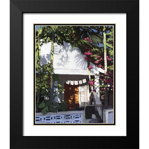 Conch Republic II Black Modern Wood Framed Art Print with Double Matting by Novak, Rick