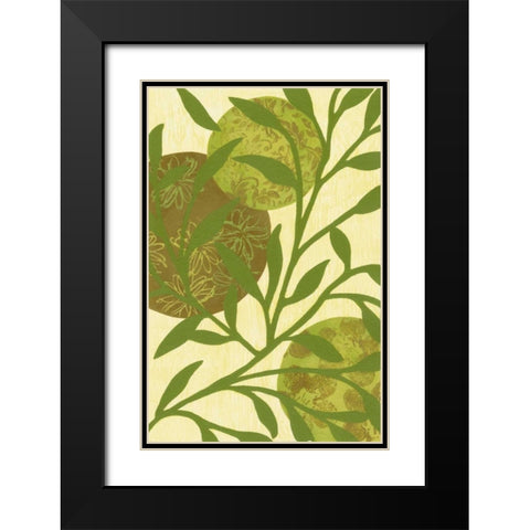 Florestial IV Black Modern Wood Framed Art Print with Double Matting by Slocum, Nancy