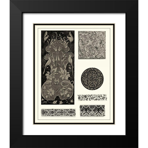 Braoque Details II Black Modern Wood Framed Art Print with Double Matting by Vision Studio