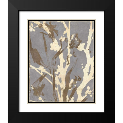 Traces II Black Modern Wood Framed Art Print with Double Matting by Archie, Kate