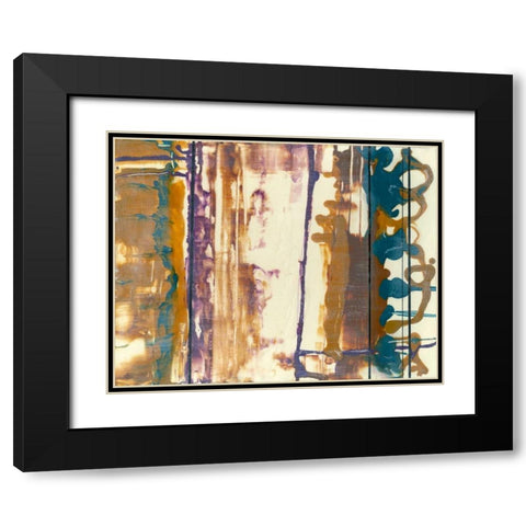 Fluid Connection II Black Modern Wood Framed Art Print with Double Matting by Goldberger, Jennifer