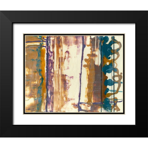 Fluid Connection II Black Modern Wood Framed Art Print with Double Matting by Goldberger, Jennifer