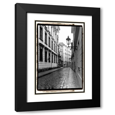 The Streets of Prague III Black Modern Wood Framed Art Print with Double Matting by DeNardo, Laura