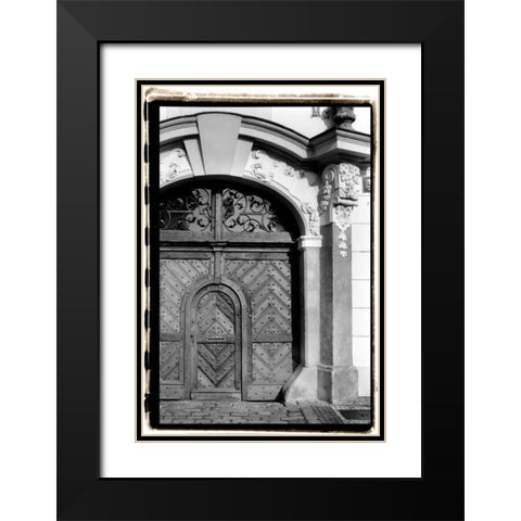 Prague Passageway III Black Modern Wood Framed Art Print with Double Matting by DeNardo, Laura