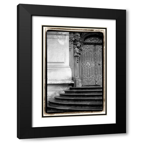 Prague Passageway IV Black Modern Wood Framed Art Print with Double Matting by DeNardo, Laura